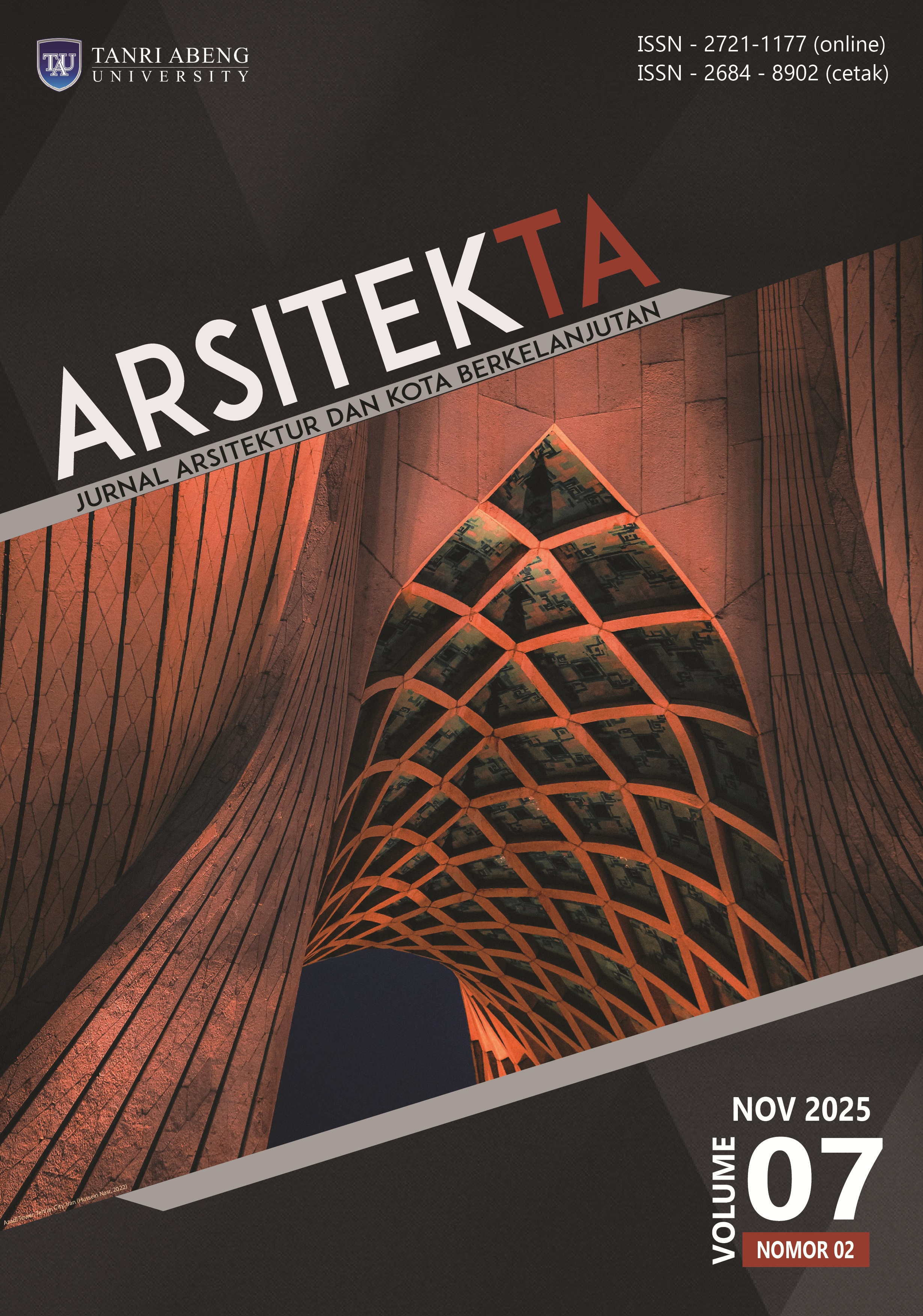 					View Vol. 7 No. 02 (2025): Arsitekta: Jurnal Arsitektur dan Kota Berkelanjutan
				